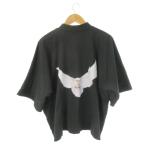 ショッピングGAP ギャップ GAP YZY イージー YEEZY × ギャップ GAP スウェット トレーナー モックネック 半袖 ビッグシルエット 鳥 S グレー