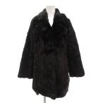 ショッピング毛皮 大洋ミンク ファーコート 毛皮 ミンクファー ミドル ハーフ丈 黒 ブラック /AE ■GY18 レディース