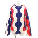 ショッピングツモリチサト ツモリチサト TSUMORI CHISATO コットン ブルゾン O&Oポコポコストライプ トリコロール 2 白 赤 青 /UO ■GY18 レディース