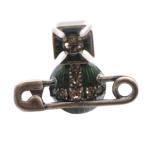 ショッピングWestwood ヴィヴィアンウエストウッド Vivienne Westwood ピアス スタッドピアス 片耳用 オーブ 安全ピンモチーフ シルバー /KW ■GY18