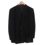 ショッピングLOEWE ロエベ LOEWE テーラードジャケット シングル 2B 総裏地 サイドベンツ ウール シルク混 L 紺 ネイビー /GV ■GY18 メンズ