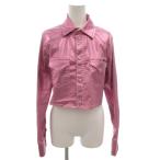 ショッピングドルチェ＆ガッバーナ ドルチェ&ガッバーナ ドルガバ DOLCE&GABBANA ジャケット 42 ピンク ウエスタンヨーク クロップド丈 短丈 メタリック 光沢加工