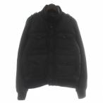 モンクレール MONCLER CAHORS ダウンジャケット ブルゾン アウター ナイロン ジップアップ ロゴ ワッペン 2 L 黒 ZIND0900123