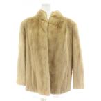 ALASKA FUR ファーコート 毛皮 ベージュ パールミンク ショート丈 アウター /PP ■GY18 レディース