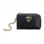 ataoATAO чехол для ключей кольцо для ключей кошелек для мелочи . кожа Logo 3 полосный цепь чёрный черный #GY11 /MQ женский 