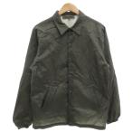 コムデギャルソン COMME des GARCONS CDGコーチジャケット S ナイロン バックプリント 裏起毛 グレー IH-J002 /GV ■GY18 メンズ
