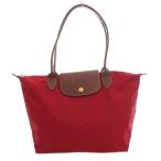 ショッピングロンシャン ロンシャン LONGCHAMP ル・プリアージュ トートバッグ 手提げ ロゴ レザー ナイロン 赤 レッド /FF ■GY18 レディース