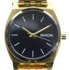 ショッピングnixon ニクソン NIXON 腕時計 ウォッチ クォーツ 黒文字盤 ロゴ ゴールド色 ■GY18 /MQ メンズ