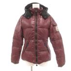 モンクレール MONCLER バディア BADIA ダウンジャケット ナイロン フード付き 0 赤 レッド 45308/50/68950 /UO ■GY18 レディース