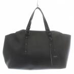 未使用品 アルマーニ ジーンズ ARMANI JEANS トートバッグ ハンド ショルダー 2WAY PVC レザー ロゴ金具 黒 922172 7P757