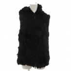 ショッピング毛皮 TIEDEUR ファーベスト レッキス 毛皮 フード 中綿 黒 ブラック /FF ■GY11