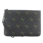  не использовался товар COACH коричневый -ta- сумка signature парусина rekisi- принт клатч ручная сумочка PVC темно-синий зеленый CF063