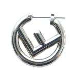 ショッピングフェンディ フェンディ FENDI ピアス 片耳のみ アクセサリー ラウンド Fロゴ シルバー色 ■GY11 /MQ ■OH レディース