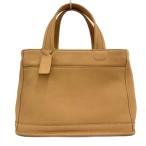 コーチ COACH オールドコーチ 9303 USA製 トートバッグ ハンドバッグ レザー 本革 チャーム ベージュ ■GY18 /TZ レディース