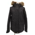 ザノースフェイス THE NORTH FACE ダウンジャケット ブルゾン エコファー ロゴ刺繍 L 紺 ネイビー NPW61935 /JS ■GY18 レディース