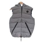 ハイドロゲン HYDROGEN DUVETICA デュベティカ ダウンベスト スカルパッチ ダブルジップ 46 シルバーグレー系 /UO ■GY18 メンズ