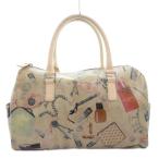  Paul Smith PAUL SMITH ручная сумочка Mini Boston макияж рисунок общий рисунок Logo печать кожа оттенок бежевого /GV #GY18 женский 