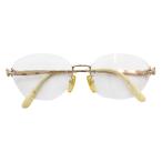 フェンディ FENDI FFロゴ ツーポイント 眼鏡 メガネ ノーフレーム 度あり 55□17 135 ゴールドカラー FE-8009 /GV ■GY18