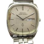 セイコー SEIKO ジャンク品 GRAND QUARTZ グランド クォーツ 4843-5100 腕時計 ウォッチ デイデイト カレンダー付き シルバー色