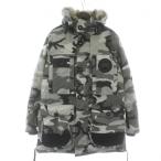 CANADA GOOSE Macculloch Parka ダウンジャケット アウター 毛皮 コヨーテ フード 迷彩柄 ロゴ ワッペン M グレー 黒 白 9512MB