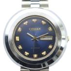  Citizen CITIZEN AUTOMATIC 4-650336 автоматический наручные часы Vintage античный часы самозаводящиеся часы синий циферблат дата 
