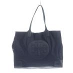 トリーバーチ TORY BURCH トートバッグ ハンド レザー ナイロン ロゴ 紺 ネイビー ■GY11 /MQ レディース
