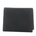 未使用品 ミュウミュウ miumiu 財布 三つ折り 小銭入れなし ナイロン ロゴ エンボス加工 黒 ブラック /XZ ■OH ■GY42 レディース