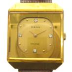 ラドー ジャンク品 DIASTAR ダイアスター 68-396.0068.3 腕時計 ヴィンテージ アンティーク ウォッチ 手巻き 4P ラインストーン 金色