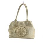 トリーバーチ TORY BURCH トートバッグ ハンド ロゴ レザー ゴールド色 ■GY18 /MQ レディース
