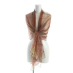 エトロ ETRO 大判スカーフ ストール ロゴ 総柄 絹 シルク マルチカラー ■GY18 /MQ レディース