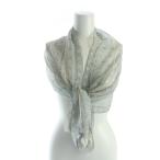 エトロ ETRO 大判ストール スカーフ ロゴ 総柄 絹 シルク グレー ■GY18 /MQ レディース