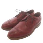 アールエルラルフローレン RL RALPH LAUREN ドレスシューズ ダービーシューズ 革靴 レザー ウィングチップ US10 28.5cm 赤 レッド