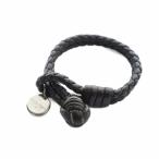 ボッテガヴェネタ BOTTEGA VENETA ブレスレット アクセサリー バングル レザー ロゴ 茶 ブラウン ■GY11 /MQ レディース