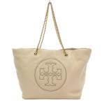 トリーバーチ TORY BURCH エラ クリンクルパテント チェーントート バッグ 肩掛け クリーム色 10008684 /UO ■GY11 レディース