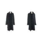 ノーブランド リバーシブル ファーコート 毛皮コート ロング シェアードミンクファー 茶 ブラウン 黒 ブラック /MW ■GY18  レディース