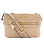 ミュウミュウ miumiu マドラス ショルダーバッグ カメラバッグ レザー ロゴ ゴールド金具 ピンク /XZ ■OH ■GY18 レディース