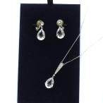 スワロフスキー SWAROVSKI EXCLUSIVE EDITION ネックレス イヤリング セット アクセサリー ペンダント ラインストーン シルバー色