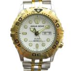  Seiko SEIKO утиль V736-6A10 ALBA Alba AQUA GEAR aqua механизм наручные часы часы кварц календарь имеется белый циферблат 