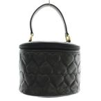  Moschino MOSCHINO косметичка рука плечо 2WAY кожа стеганое полотно Heart общий рисунок чёрный черный /XZ #GY18 женский 