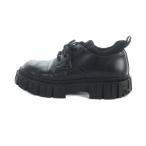 フェンディ FENDI 1451 スニーカー シューズ 靴 レザー ロゴ レースアップ 8 27cm 黒 ブラック ■GY18 /MQ ■OH メンズ