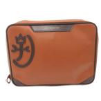  Castelbajac CASTELBAJAC клатч Second кожа Logo чай Brown /FF #GY18 мужской 