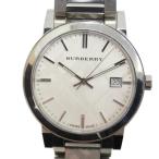 バーバリー BURBERRY BU9037 腕時計 ウォッチ クォーツ ロゴ カレンダー付き デイト 白文字盤 シルバー色 ■GY18 /MQ メンズ