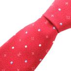  Louis Vuitton LOUIS VUITTON прекрасный товар галстук постоянный Thai Италия производства шелк монограмма рисунок точка рисунок ткань рисунок красный красный /YJ #GY18