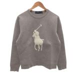 ポロ ラルフローレン POLO RALPH LAUREN スウェット トレーナー ビッグポニー 長袖 S グレー /FF ■GY18