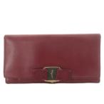 サルヴァトーレフェラガモ Salvatore Ferragamo ヴァラ VARA 長財布 二つ折り レザー レッド /YO26 ■GY17 ■OH レディース