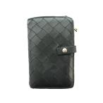 ショッピングヴェネタ ボッテガヴェネタ BOTTEGA VENETA 二つ折り財布 イントレチャート レザー 黒 ブラック /SS ■OS ■OH ■GY18 メンズ