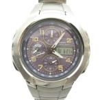  Casio CASIO Wave Ceptor wave Scepter WVA-501TJ наручные часы часы солнечный хронограф календарь имеется серебряный цвет #GY18 /MQ