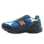 未使用品 NEW BALANCE × KITH 993 Madison Square Garden Navy Princess Blue スニーカー ローカット US6 24cm 紺 青 U993MG