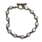  Justin Davis Justin Davis браслет аксессуары браслет Logo Silver925 стразы серебряный цвет #GY18 /MQ