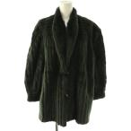 その他ブランド ファーコート ミンクファー 毛皮 染毛 アウター ダークグリーン /CX ■GY18 レディース